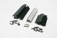 With diamond wire separated rubber-aluminum profiles