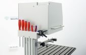 tool holder mounted on the back of the DWS.250