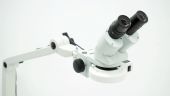 close-up of the steriomicroscope